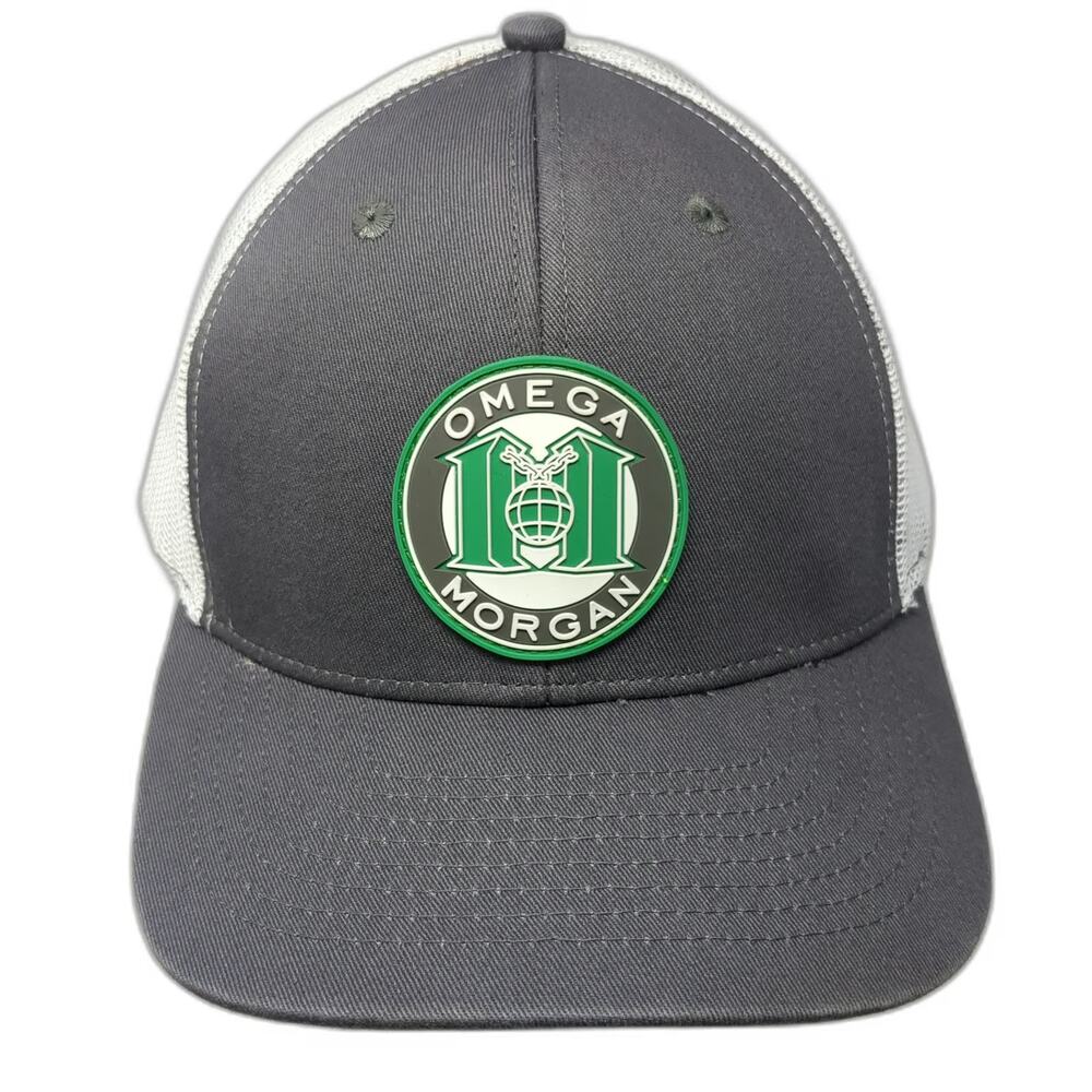 Towsleys Omega Morgan Trucker Hat Gray One Size Mesh Snapback Strength and Trust